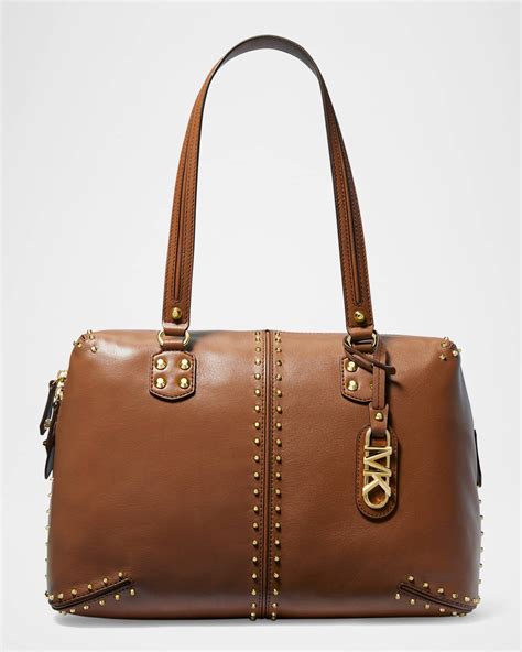 michael kors astor tote|michael kors studded shoulder bag.